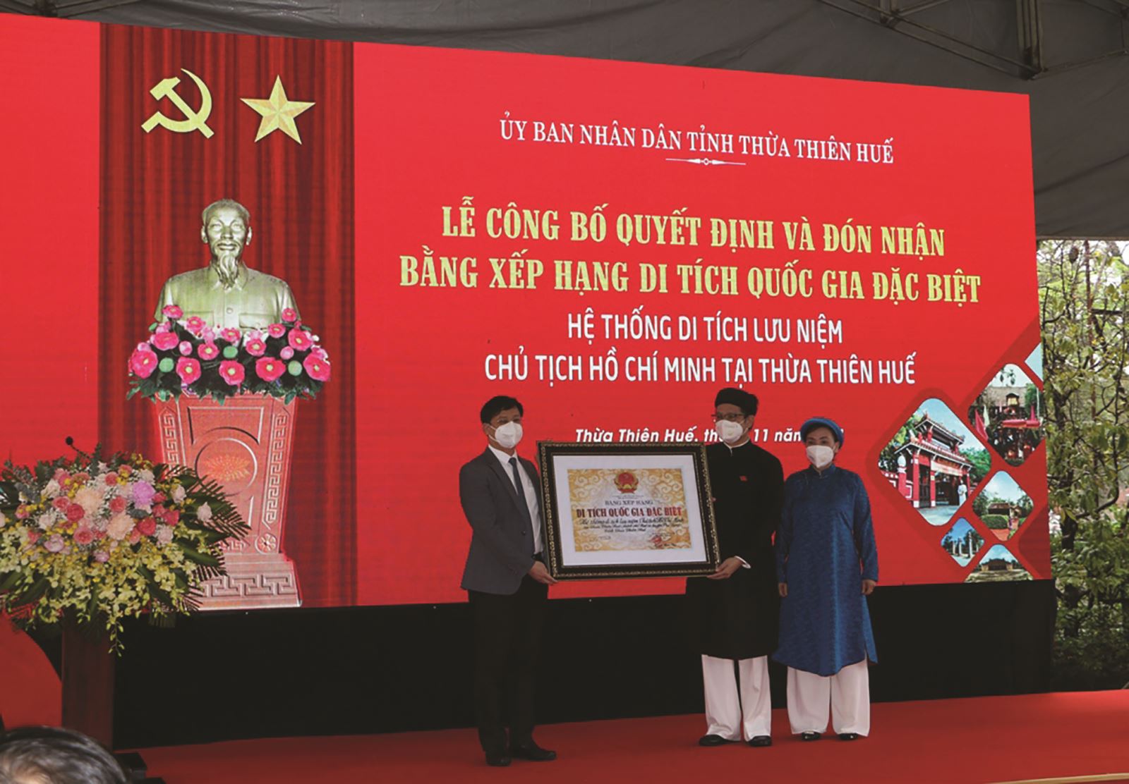 THỪA THIÊN HUẾ: Lễ công bố quyết định và đón nhận bằng xếp hạng di tích quốc gia đặc biệt