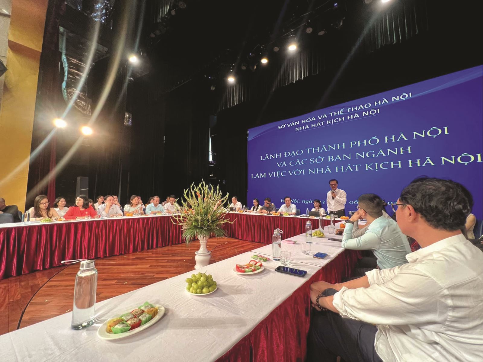 Hà Nội: Lãnh đạo Thành phố thăm và làm việc với các nhà hát nghệ thuật 