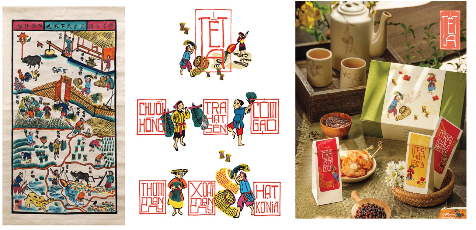 Khai thác nghệ thuật dân gian Việt Nam trong thiết kế bao bì