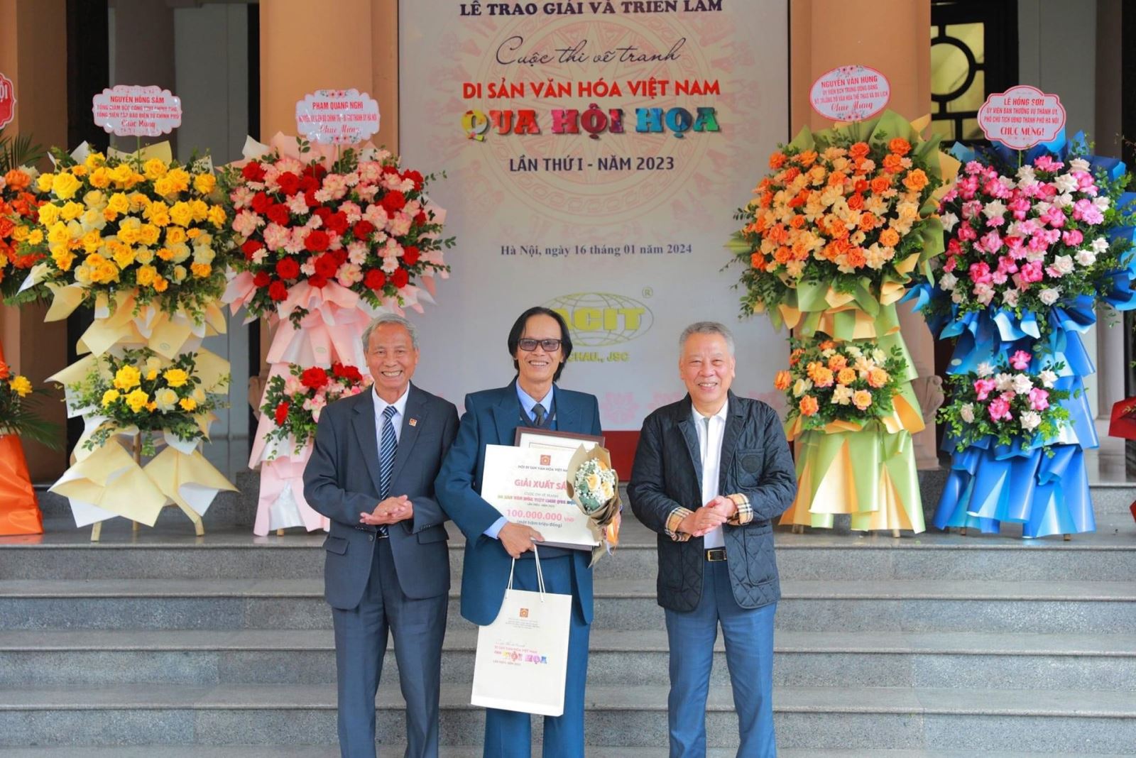 Trao giải và khai mạc Triển lãm Cuộc thi vẽ tranh Di sản văn hóa Việt Nam qua hội họa lần thứ I - năm 2023