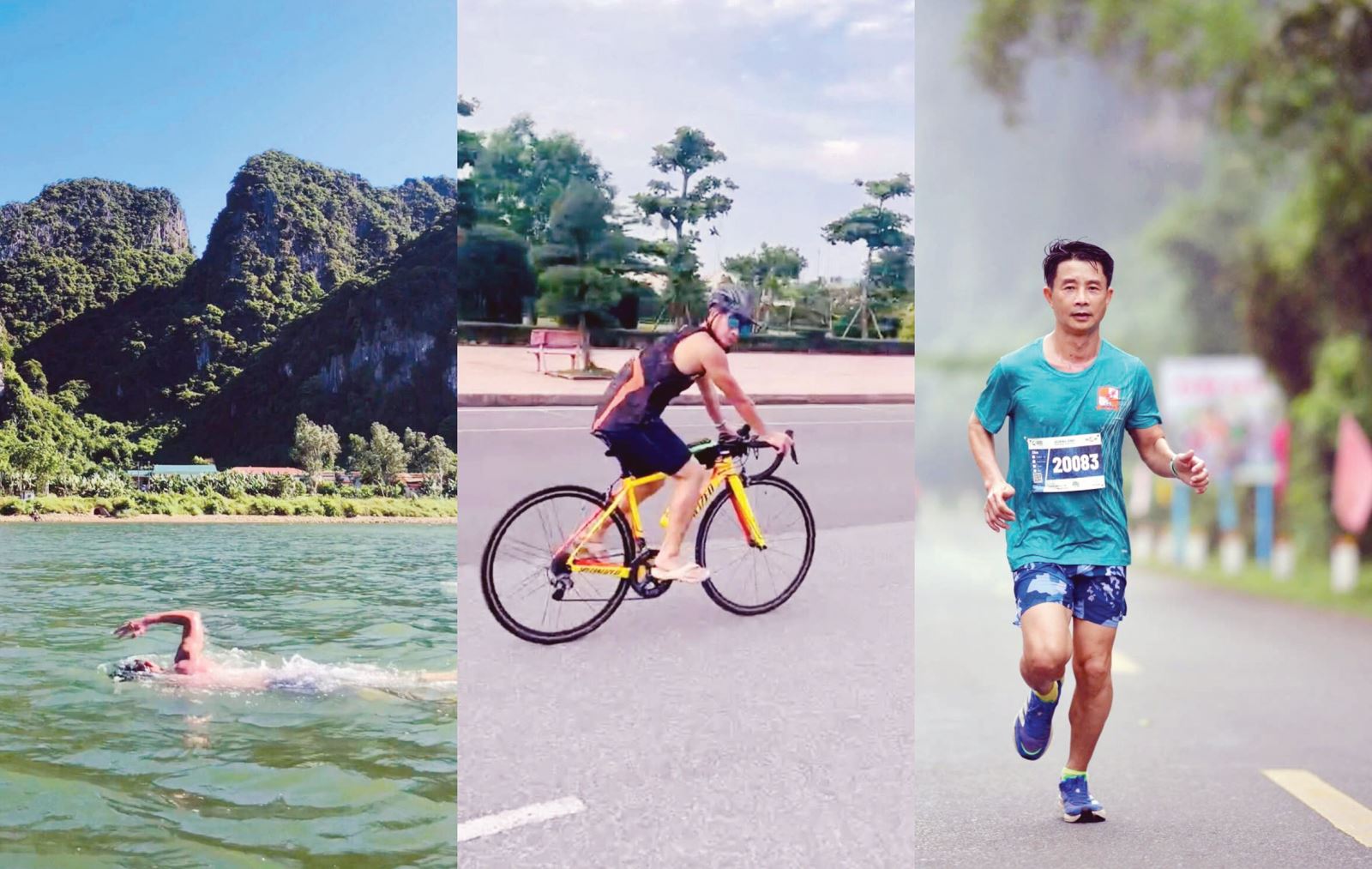 Triathlon - môn thể thao mới lạ  được yêu thích ở Quảng Bình