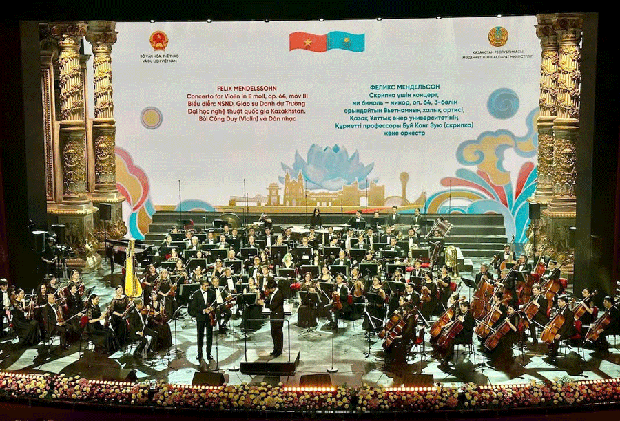 Chương trình hòa nhạc hữu nghị Việt Nam-Kazakhstan: đánh dấu sự khởi đầu của mối quan hệ bền chặt giữa hai nước 
