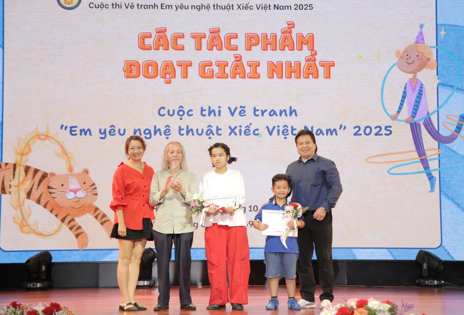 Trao giải và khai mạc Triển lãm Cuộc thi vẽ tranh “Em yêu nghệ thuật Xiếc Việt Nam 2025”