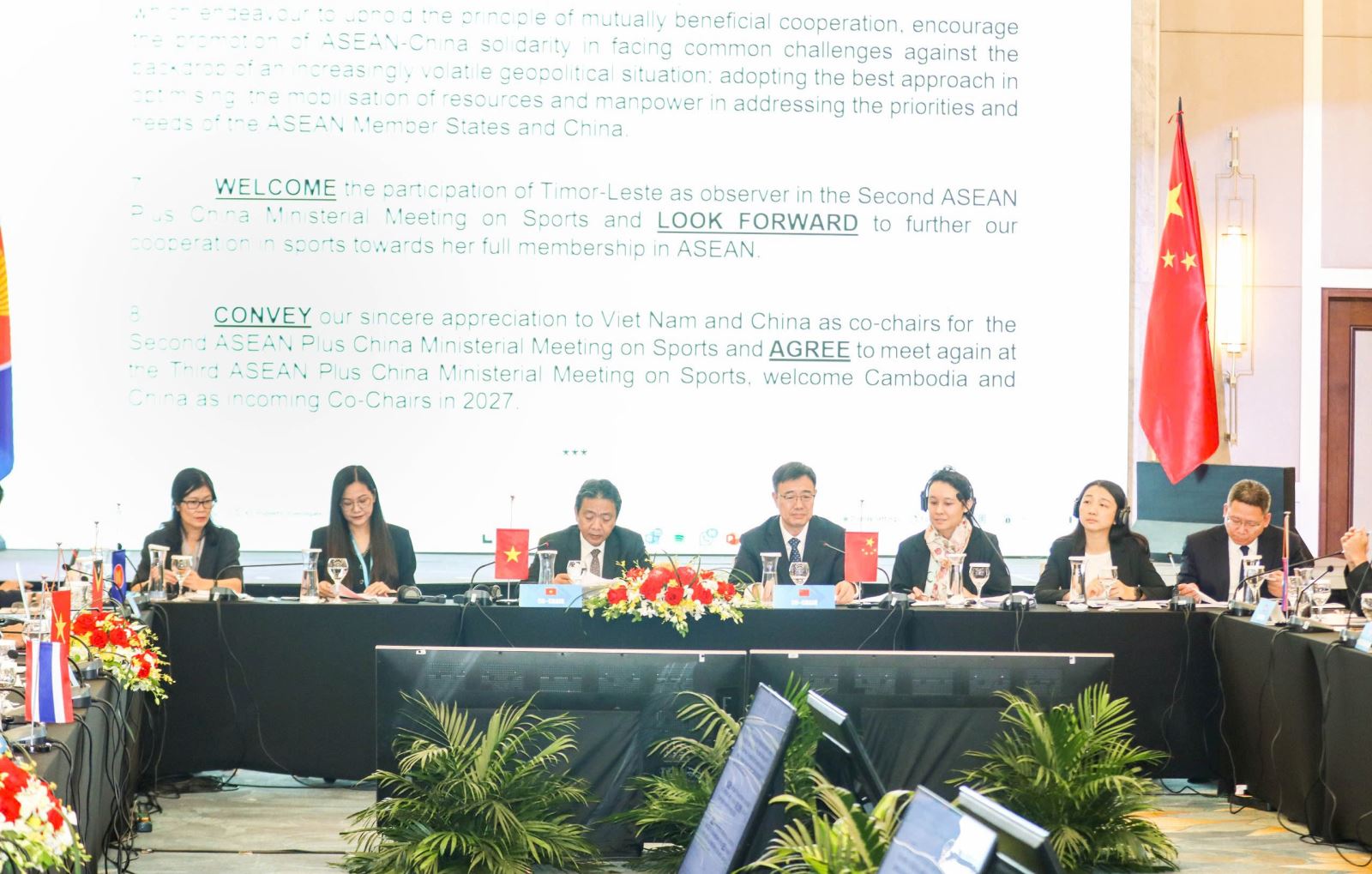 Tuyên bố chung ASEAN - Trung Quốc: Thể thao là cầu nối hòa bình và phát triển